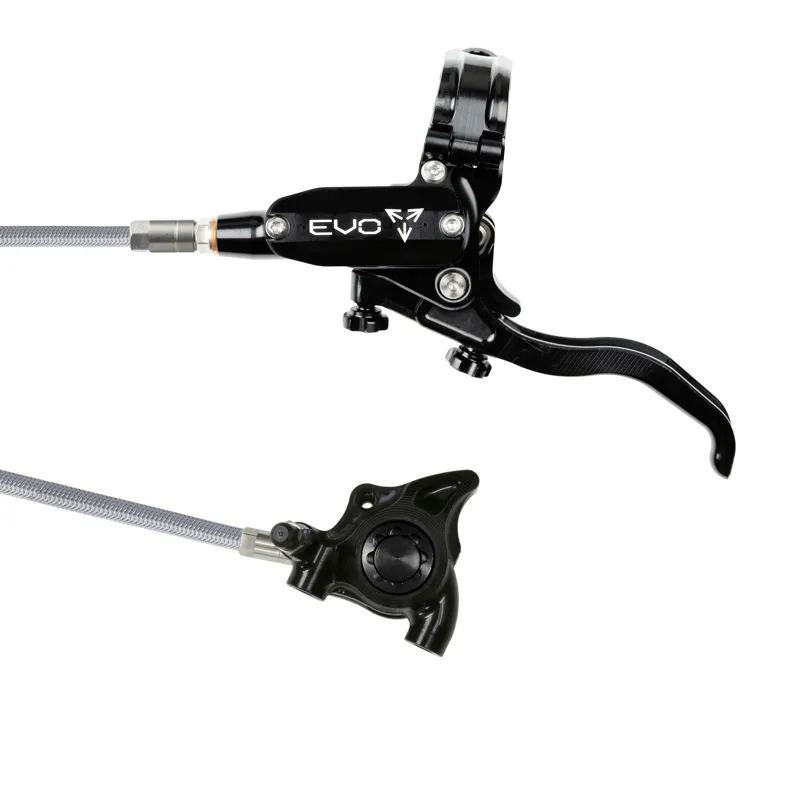 Balfes Bikes Hope Brake EVO X2 Flatmount - No Rotor -  BRAIDED - Left Hand in Black/Black | Free postage over £30, £10 off first order, price match & 0% finance.