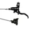 Hope Brake EVO X2 Flatmount - No Rotor -  BRAIDED - Left Hand in Black/Black