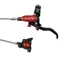 Hope Brake EVO X2 Flatmount - No Rotor -  BRAIDED - Left Hand in Black/Red