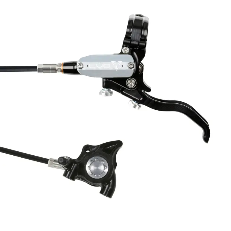 Balfes Bikes Hope Brake EVO X2 Flat Mount - No Rotor - Left Hand in Silver/Silver | Free postage over £30, £10 off first order, price match & 0% finance.