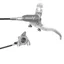 Hope Brake EVO X2 Flatmount - No Rotor -  BRAIDED - Left Hand in Silver/Smoke