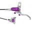 Hope Brake EVO X2 Flatmount - No Rotor -  BRAIDED - Left Hand in Silver/Purple