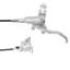 Hope Brake EVO X2 Flatmount - No Rotor -  BRAIDED - Left Hand in Silver/Silver