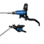 Hope Brake EVO X2 - No Rotor -  BRAIDED - Left Hand in Black/Blue