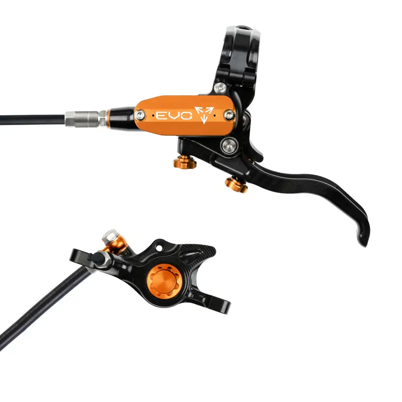 Balfes Bikes Hope Brake EVO X2 - No Rotor - Right Hand in Black/Orange | Free postage over £30, £10 off first order, price match & 0% finance.