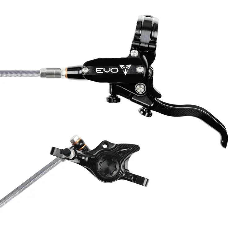 Balfes Bikes Hope Brake EVO X2 - No Rotor -  BRAIDED - Left Hand in Black/Black | Free postage over £30, £10 off first order, price match & 0% finance.
