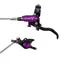 Hope Brake EVO X2 - No Rotor -  BRAIDED - Left Hand in Black/Purple