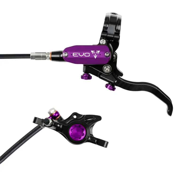 Balfes Bikes Hope Brake EVO X2 - No Rotor - Right Hand in Black/Purple | Free postage over £30, £10 off first order, price match & 0% finance.