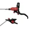 Hope Brake EVO X2 - No Rotor -  BRAIDED - Left Hand in Black/Red