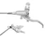Hope Brake EVO X2 - No Rotor -  BRAIDED - Left Hand in Silver/Silver