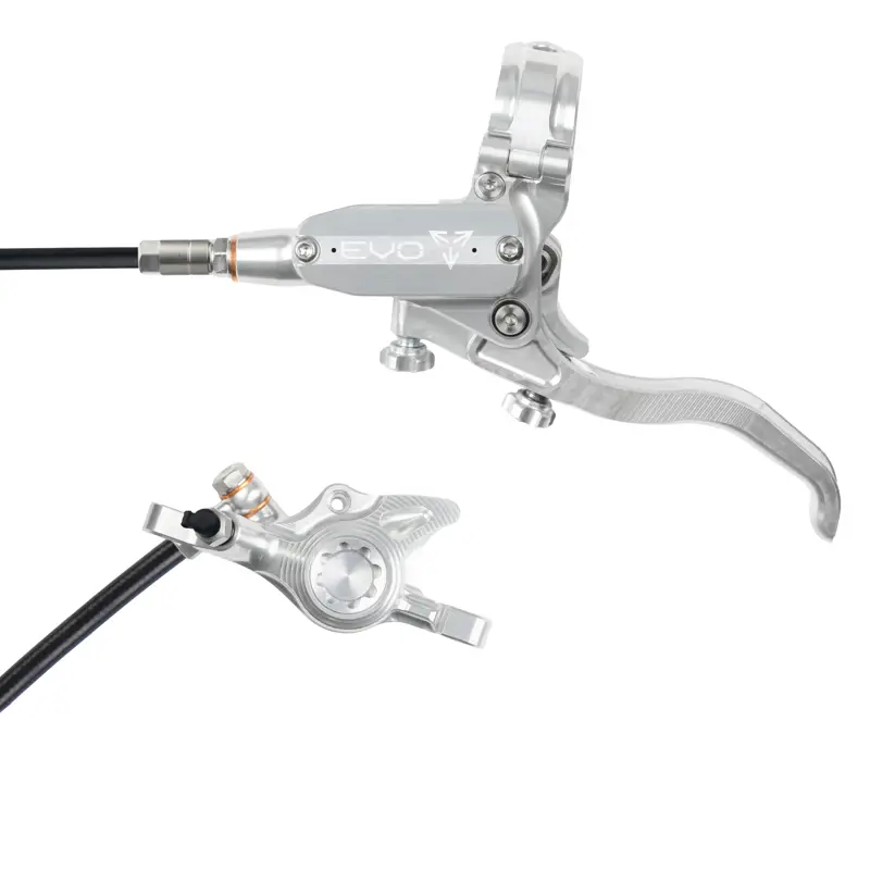Balfes Bikes Hope Brake EVO X2 - No Rotor - Right Hand in Silver/Silver | Free postage over £30, £10 off first order, price match & 0% finance.