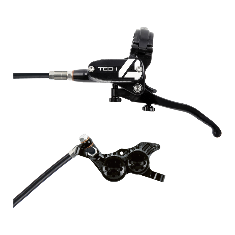 Balfes Bikes Hope Tech 4 V4 Brake Set - No Rotor - in Black/Black | Free postage over £30, £10 off first order, price match & 0% finance.