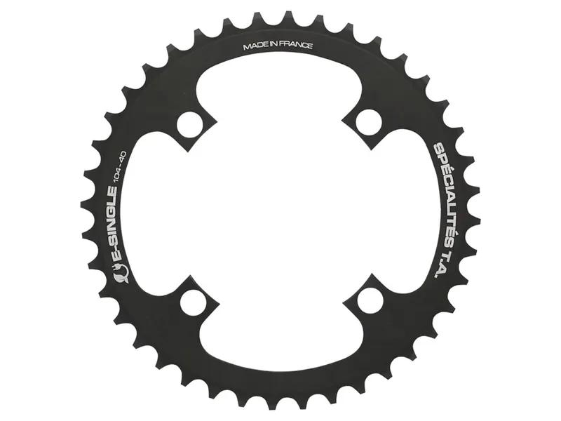 Ta 104pcd E-Single E-Bike Chainring 38t in Black