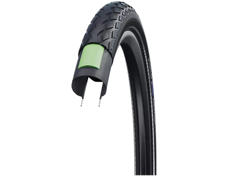 Balfes Bikes Schwalbe Green Marathon 1.5x28 Inch Tyre in Black | Free postage over £30, £10 off first order, price match & 0% finance.