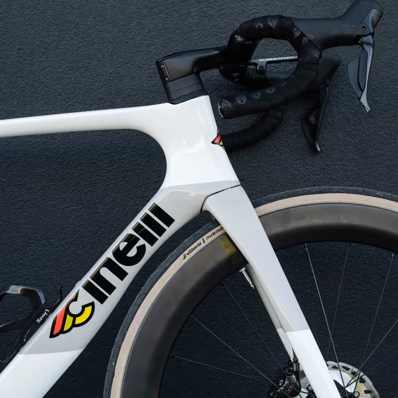 Cinelli Aeroscoop Ultegra Di2 Magene Powermeter Road Bike 2027 in Coral White-7