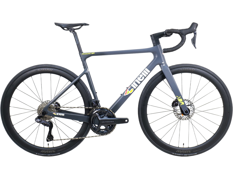 Cinelli Pressure ADR 105 Di2 Cosmic Wheels Magene Powermeter Road Bike 2027 in Double Grey
