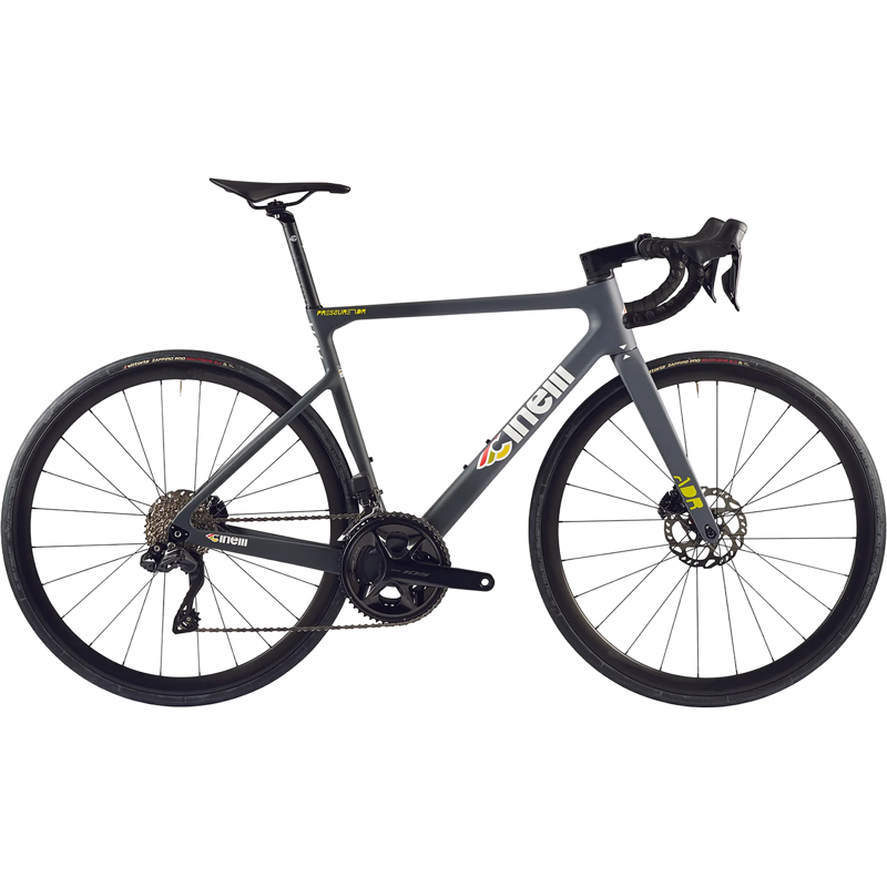 Balfes Bikes Cinelli Pressure ADR 105 Di2 Road Bike 2026 in Double Grey | Free postage over £30, £10 off first order, price match & 0% finance.