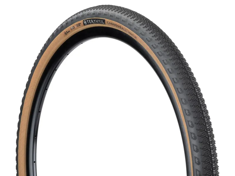 Teravail Cannonball 650b Tubeless Ready Folding Gravel/Race Durable Fast Compound 60Tpi Casing in Black/Tan