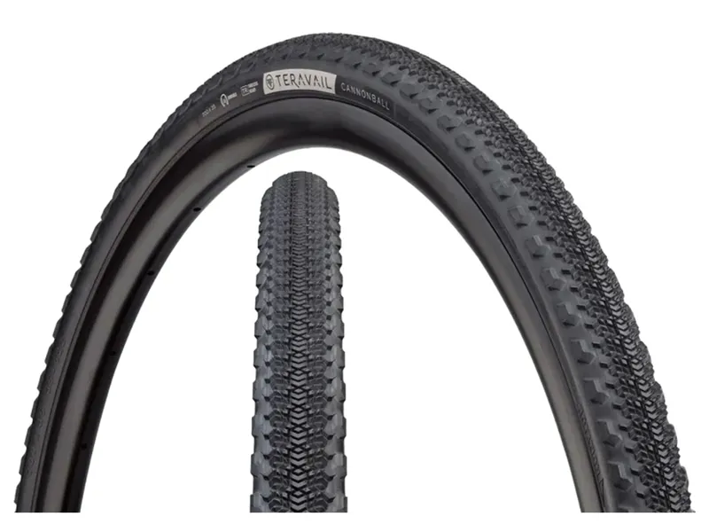 Teravail Cannonball 650b Tubeless Ready Folding Gravel/Race Light and Supple Fast Compound 60Tpi Casing in Black