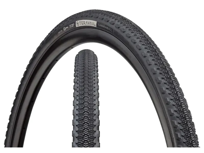 Teravail Cannonball 650b Tubeless Ready Folding Gravel/Race Light and Supple Fast Compound 60Tpi Casing in Black-1