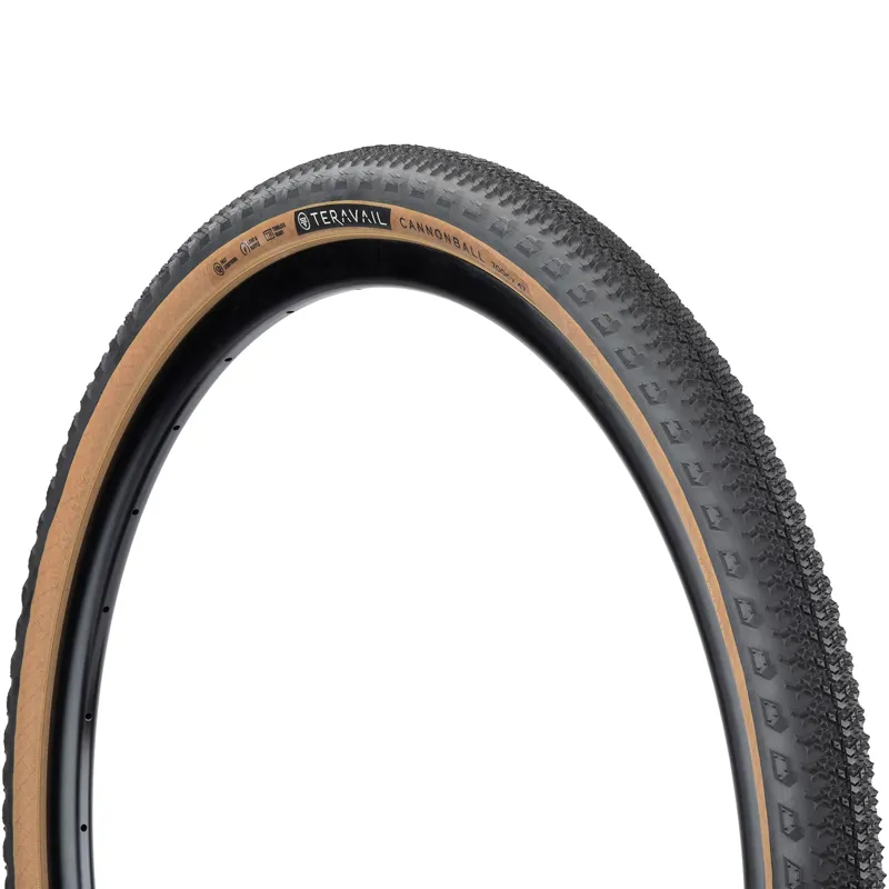 Teravail Cannonball 650b Tubeless Ready Folding Gravel/Race Durable Fast Compound 60Tpi Casing in Black/Tan-1