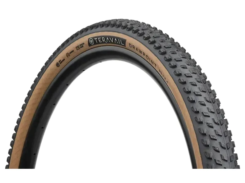 Teravail Drawpoint 29 Durable Tubeless Ready Folding Tire in Black/Tan-1