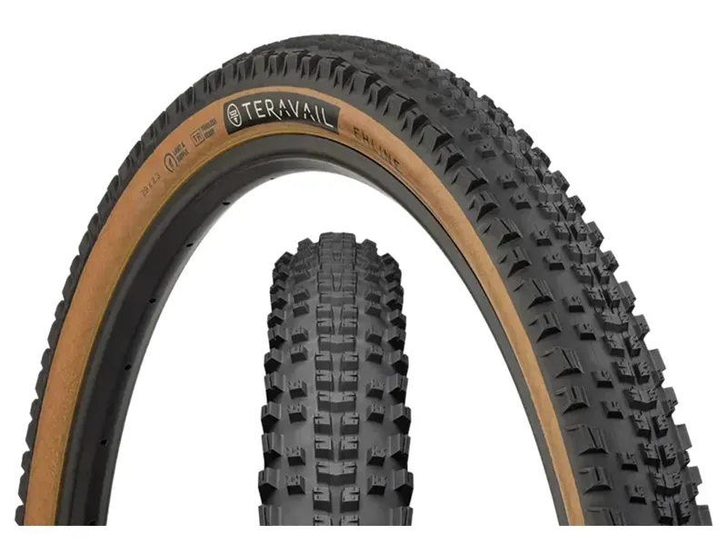 Teravail Ehline 29 inch Tubeless Ready Folding XC/Trail Durable Fast Compound 60Tpi Casing in Black/Tan-1