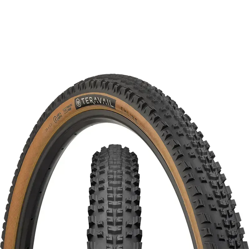 Teravail Ehline 29 inch Tubeless Ready Folding XC/Trail Durable Fast Compound 60Tpi Casing in Black/Tan-1