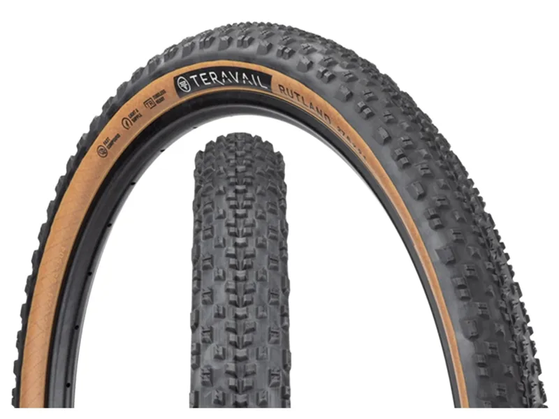 Teravail Rutland 27.5 inch Tubeless Ready Folding Gravel Durable 60Tpi Casing Black/Tan-1