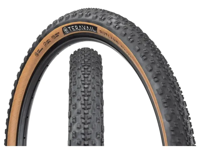 Teravail Rutland 27.5 inch Tubeless Ready Folding Gravel Durable 60Tpi Casing Black/Tan