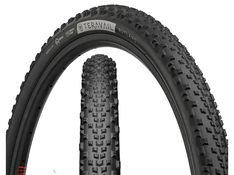 Teravail Rutland 700c Light and Supple Gravel Tyre in Black