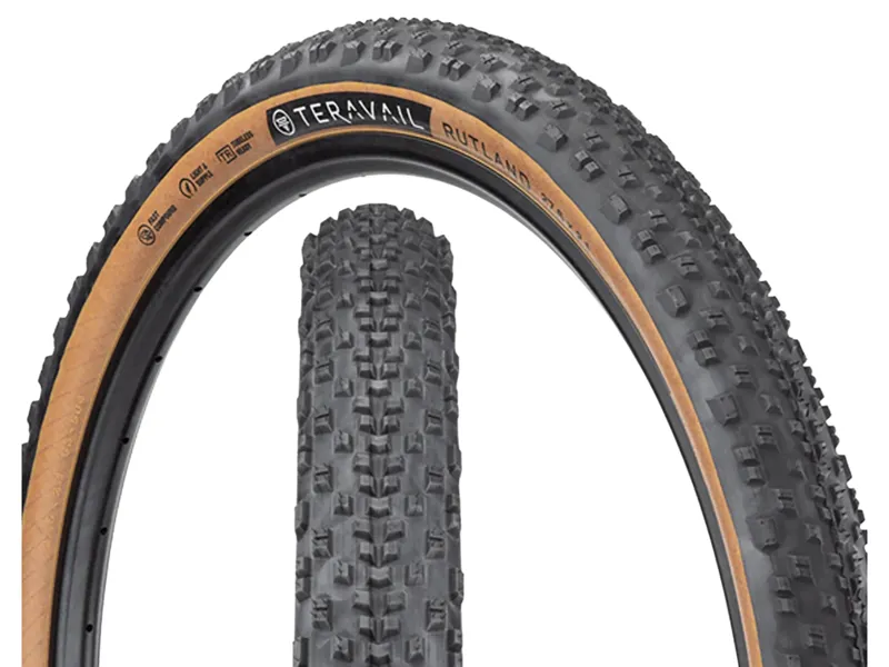 Teravail Rutland 700c Light and Supple Gravel Tyre in Tan