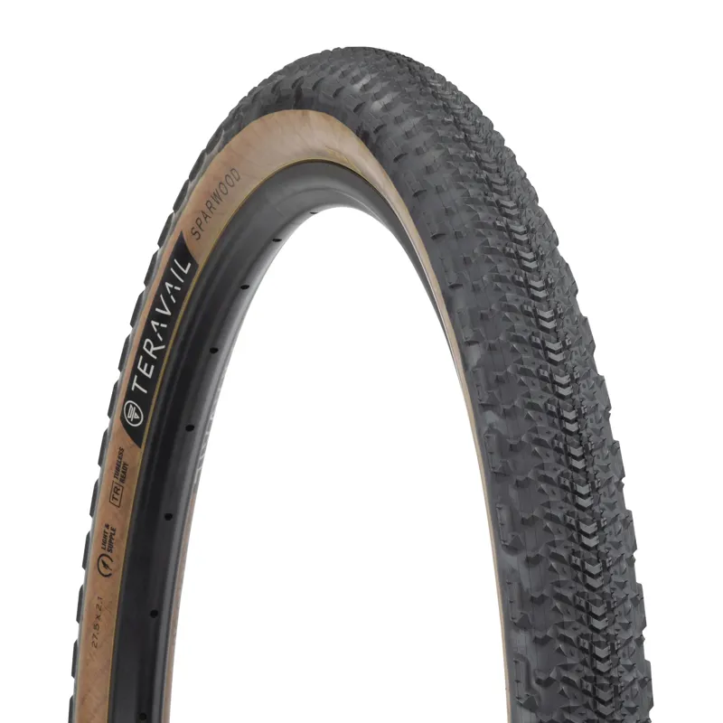 Teravail Sparwood 29 inch Durable Tubeless Ready Adventure Tire in Black/Tan-1