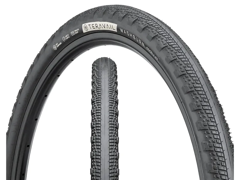 Teravail Washburn 700c Light and Supple Gravel Tyre in Black