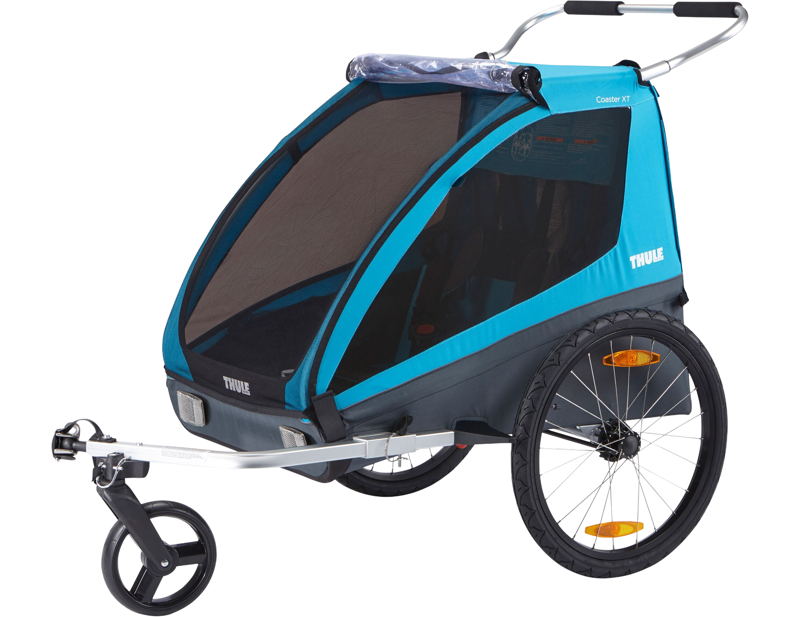Balfes Bikes Thule Coaster XT - 2-Seat Bike Trailer in Blue | Free postage over £30, £10 off first order, price match & 0% finance.