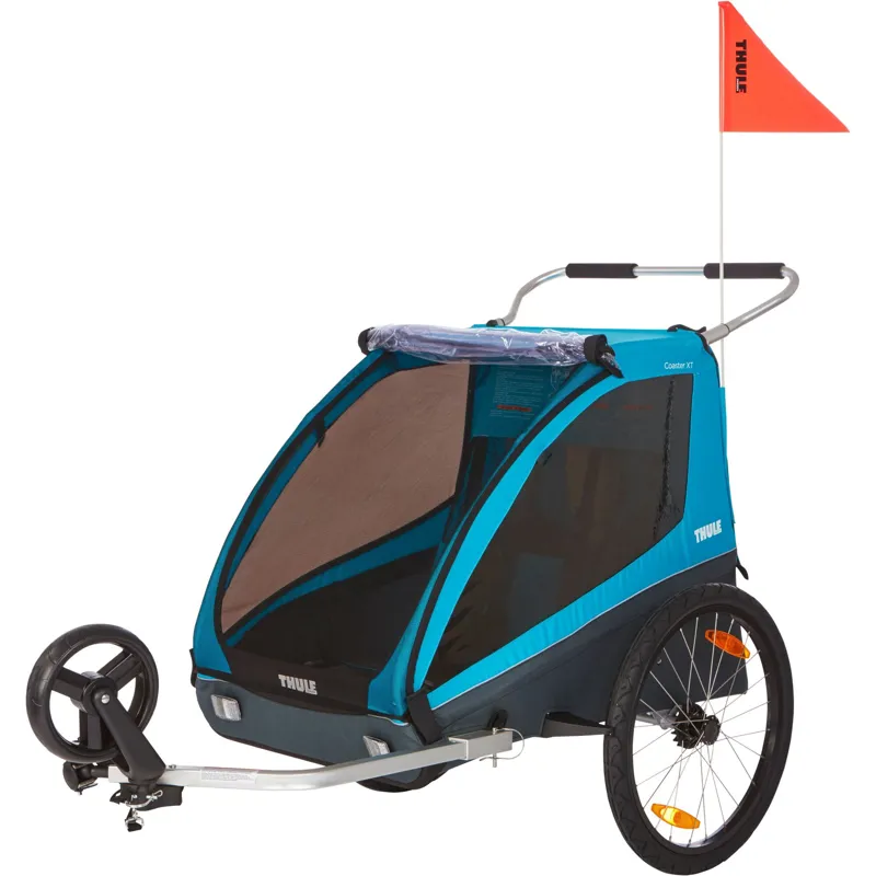 Thule Coaster XT - 2-Seat Bike Trailer in Blue-2