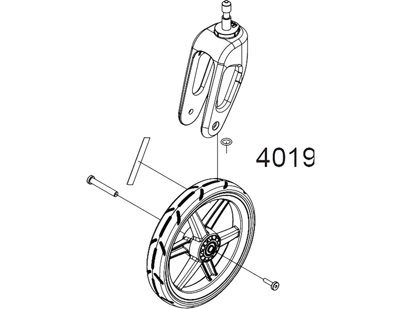 Thule SPARE Stroller Wheel Assembly X 1-1