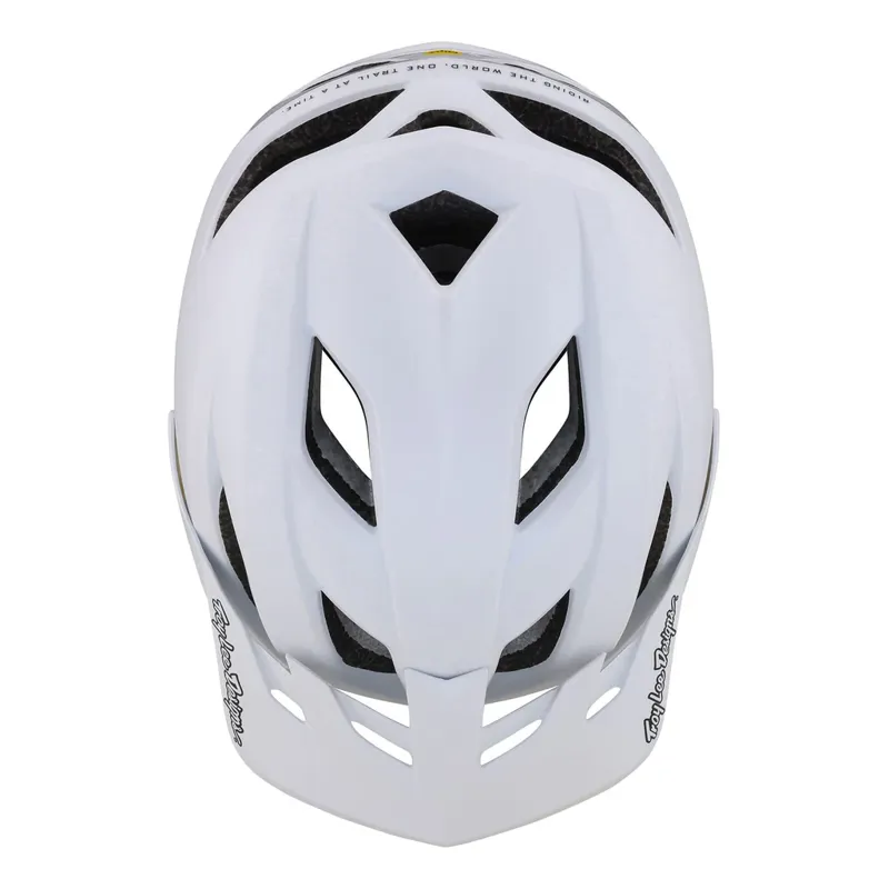 Troy Lee Designs Flowline SE MIPS Helmet in Stealth - White-3