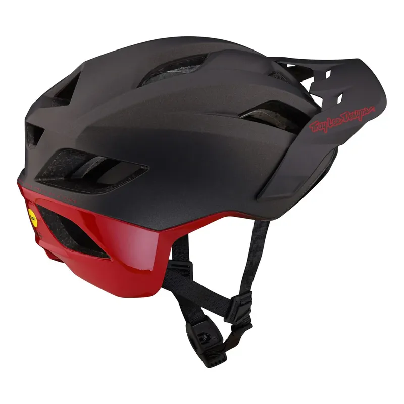 Troy Lee Designs Flowline SE MIPS Helmet in Radian - Charcoal/Red-2