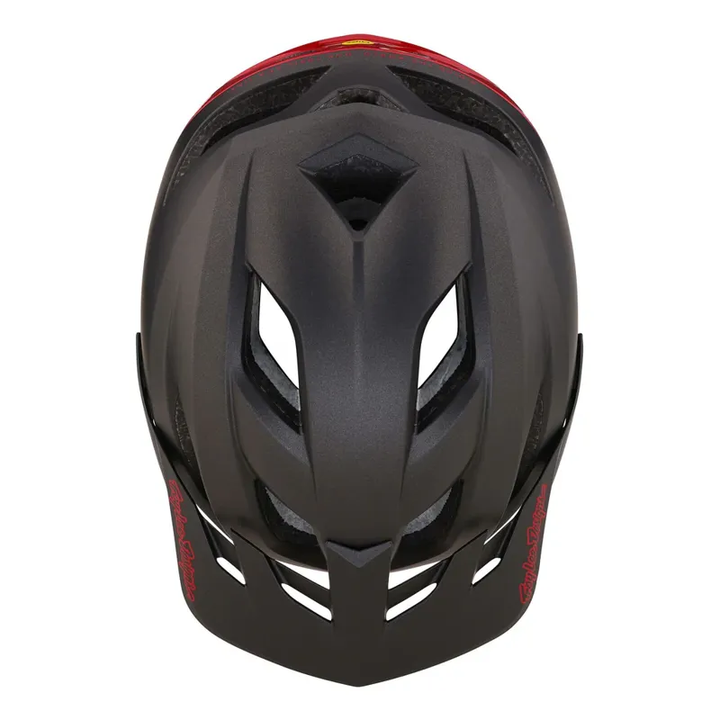Troy Lee Designs Flowline SE MIPS Helmet in Radian - Charcoal/Red-3