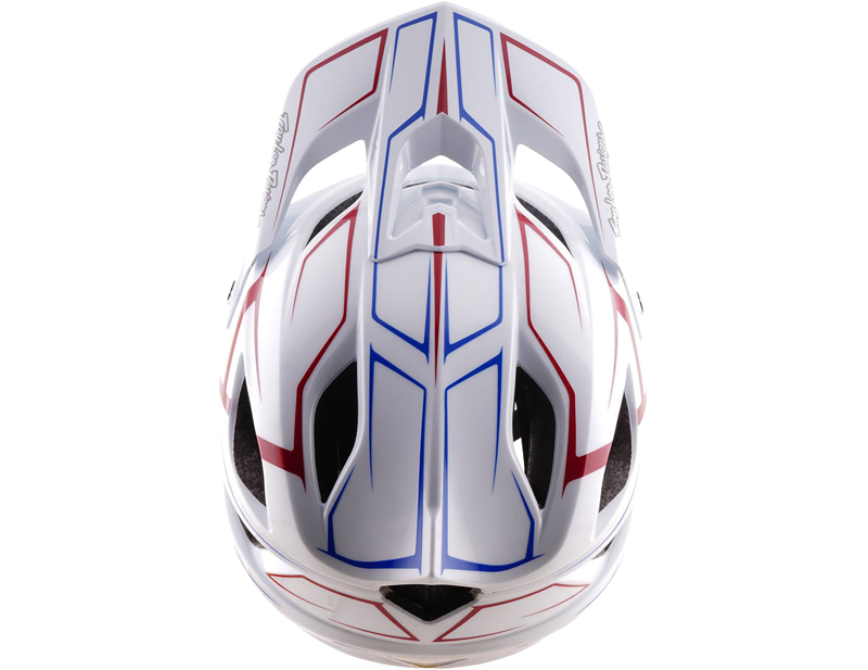 Troy Lee Stage Stunt MIPS 3/4 Helmet in Pinstripe White-5