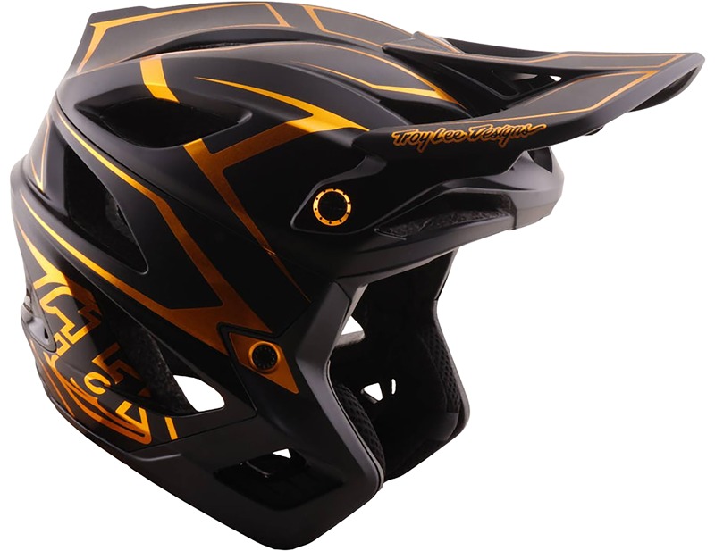 Troy Lee Stage Stunt MIPS 3/4 Helmet in Pinstripe Black-5
