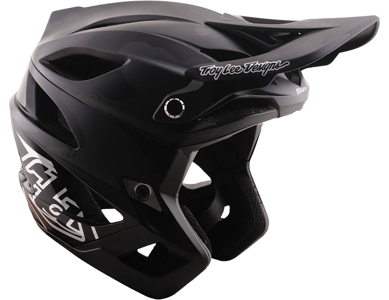 Troy Lee Stage Stunt MIPS 3/4 Helmet in Split Black Camo-2