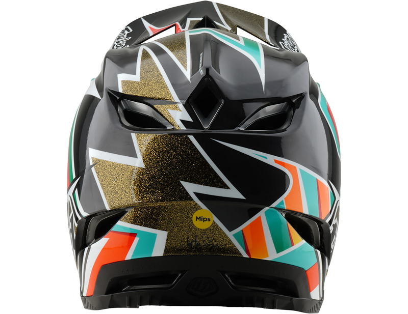 Troy Lee Designs D4 Carbon MIPS Helmet in Frames - Black/Gold-5