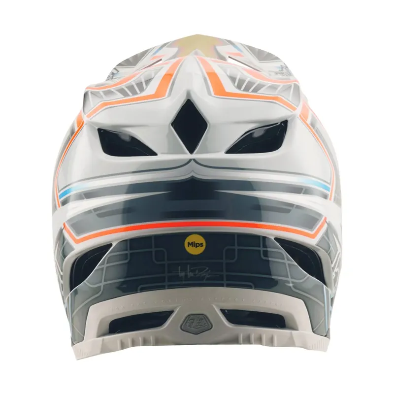 Troy Lee Designs D4 Composite Helmet in Lowrider Grey-2