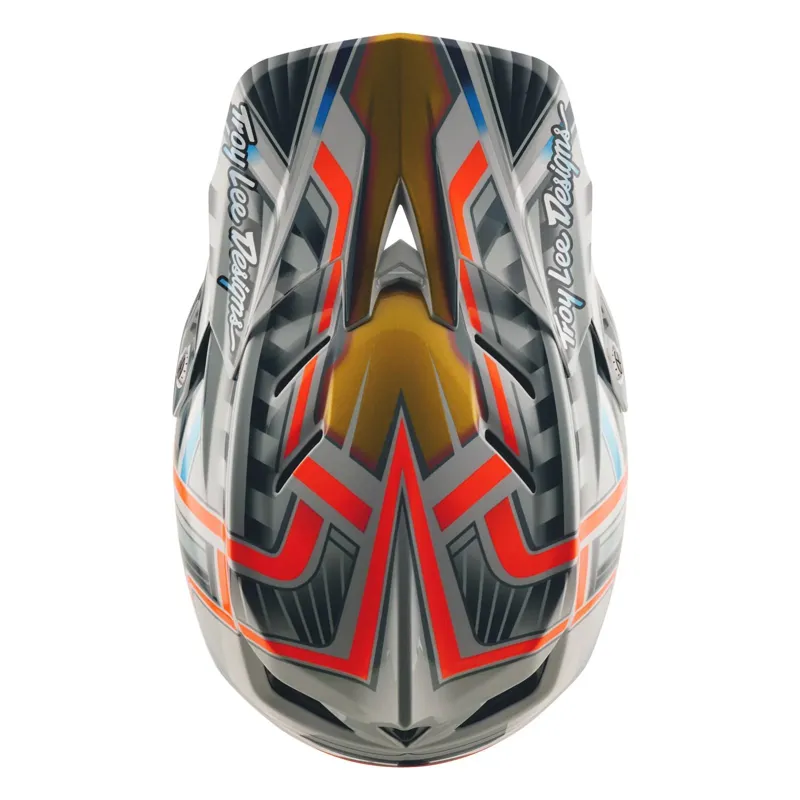 Troy Lee Designs D4 Composite Helmet in Lowrider Grey-3