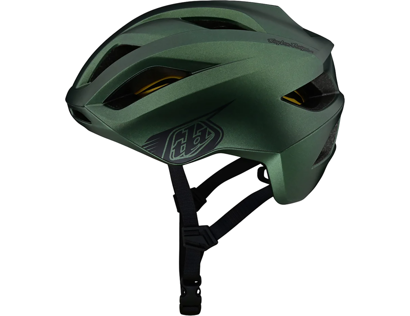 Troy Lee Designs Grail MIPS Helmet in Badge - Forest Green-1