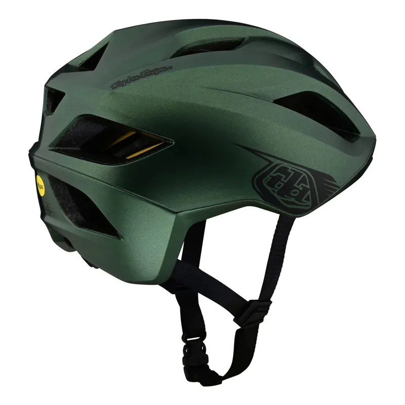 Troy Lee Designs Grail MIPS Helmet in Badge - Forest Green-2
