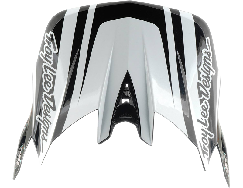Troy Lee D4 Visor in The Line Charcoal/White