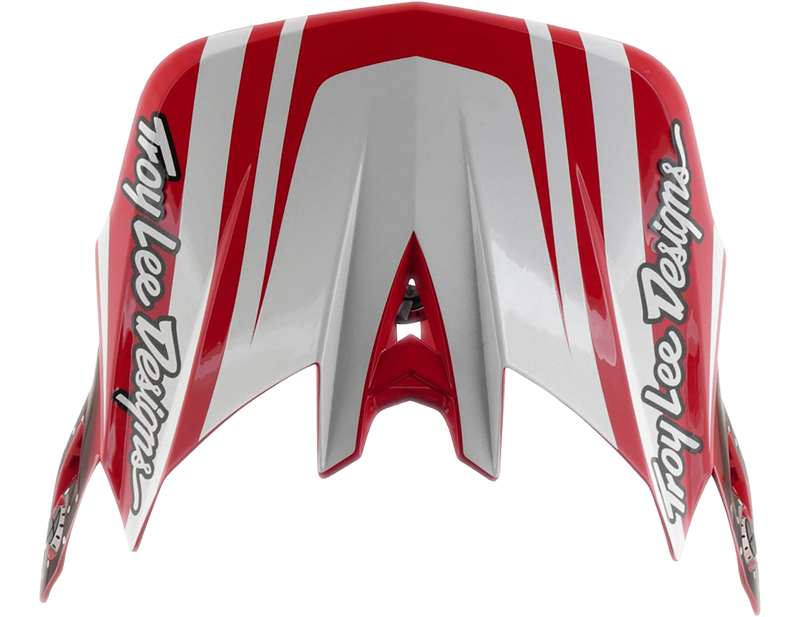 Troy Lee D4 Visor in The Line Fire/White